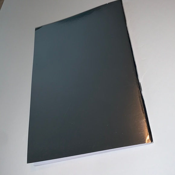 Silver Foil Metallic Unlined Blank Notebook 📒 - Picture 3 of 5